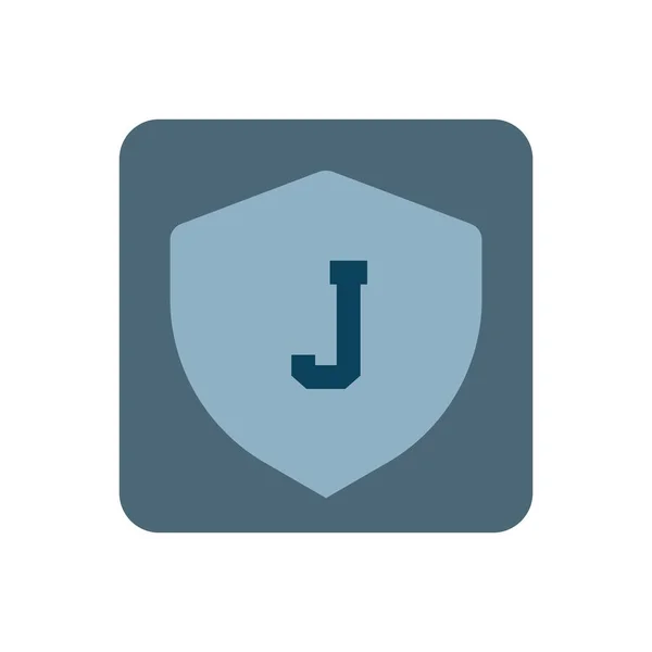 Lettera iniziale Logo J Template Vector Design — Vettoriale Stock