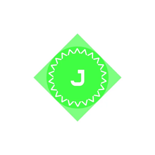 Початкова літера Логотип J Шаблон Векторний дизайн — стоковий вектор