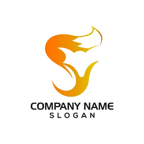 Modèle Icône Logo Fox — Image vectorielle