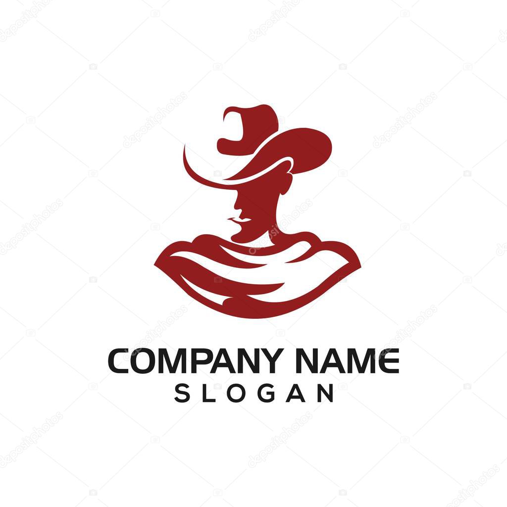 Cowboy logo icon template