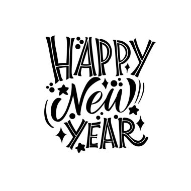 Mutlu yıllar. Tebrik kartları, çıkartmalar, afişler, baskılar ve ev dekorasyonu için harika harfler. Xmas kartı. Mutlu Noeller 2021.