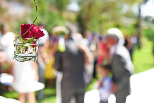 Virágrészletek Esküvő Napján — Stock Fotó