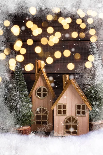 Festivos Vacaciones Invierno Composición Con Ramas Abeto Decoraciones Navidad — Foto de Stock