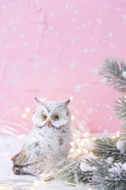 güzel neşeli Noel ve yeni yıl süslemeleri görünümünü kapat