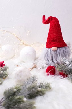 güzel neşeli Noel ve yeni yıl süslemeleri görünümünü kapat