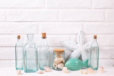 Yaz tatili konsepti. Yaz iç dekorasyonu.