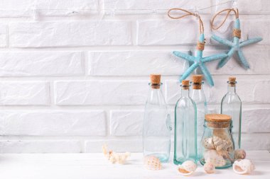 Yaz tatili konsepti. Yaz iç dekorasyonu.