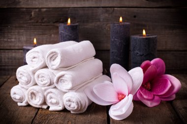 Pembe ve beyaz spa ayarı