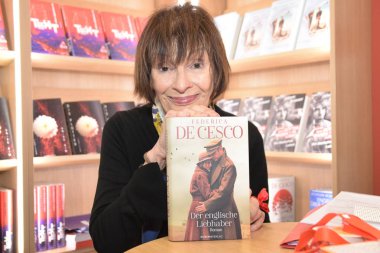 Frankfurt Am Main, Almanya - 10 Ekim 2018: Federica de Cesco 70 Frankfurt Kitap Fuarı'nda / Buchmesse Frankfurt