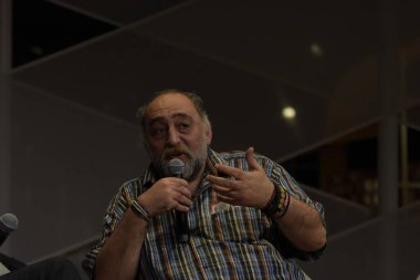 Frankfurt Am Main, Almanya - 10 Ekim 2018: Aka Morchiladze, 70 Frankfurt Kitap Fuarı / Buchmesse Frankfurt