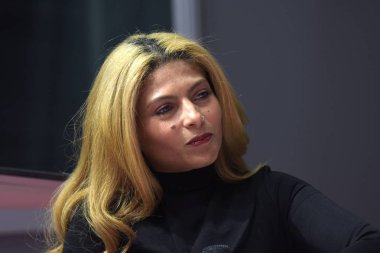 Frankfurt Am Main, Almanya - 10 Ekim 2018: Ensaf haydar 70, Frankfurt Kitap Fuarı / Buchmesse Frankfurt