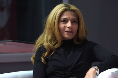 Frankfurt Am Main, Almanya - 10 Ekim 2018: Ensaf haydar 70, Frankfurt Kitap Fuarı / Buchmesse Frankfurt