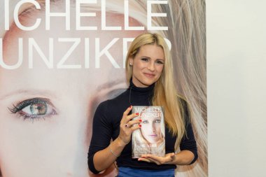 Frankfurt Am Main, Almanya - 11 Ekim 2018: Michelle Hunziker 70, Frankfurt Kitap Fuarı / Buchmesse Frankfurt