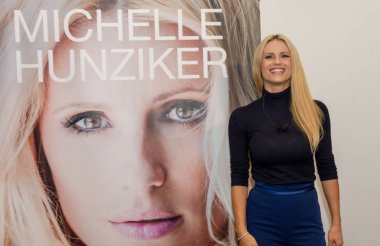 Frankfurt Am Main, Almanya - 11 Ekim 2018: Michelle Hunziker 70, Frankfurt Kitap Fuarı / Buchmesse Frankfurt