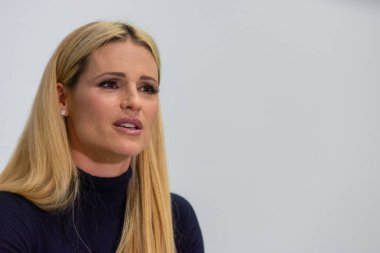 Frankfurt Am Main, Almanya - 11 Ekim 2018: Michelle Hunziker 70, Frankfurt Kitap Fuarı / Buchmesse Frankfurt