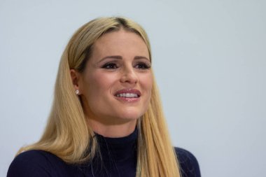 Frankfurt Am Main, Almanya - 11 Ekim 2018: Michelle Hunziker 70, Frankfurt Kitap Fuarı / Buchmesse Frankfurt