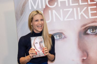Frankfurt Am Main, Almanya - 11 Ekim 2018: Michelle Hunziker 70, Frankfurt Kitap Fuarı / Buchmesse Frankfurt