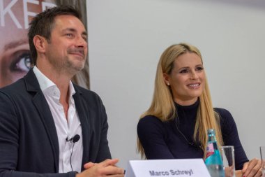 Frankfurt Am Main, Almanya - 11 Ekim 2018: Michelle Hunziker 70, Frankfurt Kitap Fuarı / Buchmesse Frankfurt