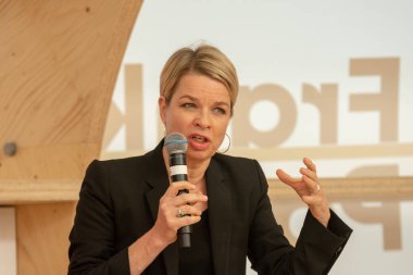 FRANKFURT AM MAIN, Germany - October 11 2018: Linn Ullmann at 70th Frankfurt Book Fair / Buchmesse Frankfurt