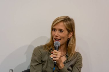 Frankfurt Am Main, Almanya - 11 Ekim 2018: Hannah Duebgen 70, Frankfurt Kitap Fuarı / Buchmesse Frankfurt