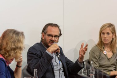 Frankfurt Am Main, Almanya - 11 Ekim 2018: Jonas Loescher 70, Frankfurt Kitap Fuarı / Buchmesse Frankfurt