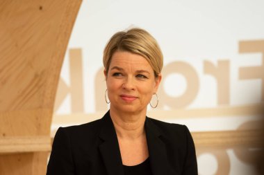 FRANKFURT AM MAIN, Germany - October 11 2018: Linn Ullmann at 70th Frankfurt Book Fair / Buchmesse Frankfurt