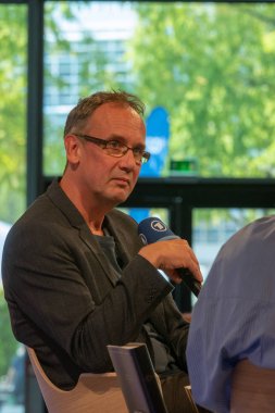 FRANKFURT AM MAIN, Germany - October 11 2018: Volker Kutscher at 70th Frankfurt Book Fair / Buchmesse Frankfurt