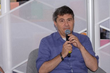 FRANKFURT AM MAIN, Germany - October 11 2018: Dato Turashvili at 70th Frankfurt Book Fair / Buchmesse Frankfurt