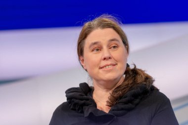 FRANKFURT AM MAIN, Germany - October 11 2018: Annette Baumeister at 70th Frankfurt Book Fair / Buchmesse Frankfurt