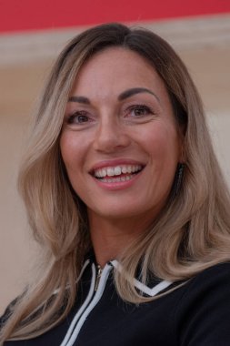 Frankfurt Am Main, Almanya - 11 Ekim 2018: Katrine Engberg 70, Frankfurt Kitap Fuarı / Buchmesse Frankfurt