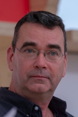 Frankfurt Am Main, Almanya - 11 Ekim 2018: Mick Herron 70, Frankfurt Kitap Fuarı / Buchmesse Frankfurt