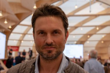 Frankfurt Am Main, Almanya - 11 Ekim 2018: Simon Verhoeven 70, Frankfurt Kitap Fuarı / Buchmesse Frankfurt