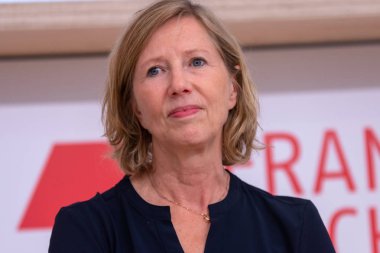 FRANKFURT AM MAIN, Germany - October 11 2018: Petra Zieser at 70th Frankfurt Book Fair / Buchmesse Frankfurt