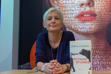 FRANKFURT AM MAIN, Germany - October 12 2018: Doerte Hansen at 70th Frankfurt Book Fair / Buchmesse Frankfurt