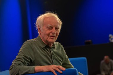 FRANKFURT AM MAIN, Germany - October 12 2018: Adolf Muschg at 70th Frankfurt Book Fair / Buchmesse Frankfurt