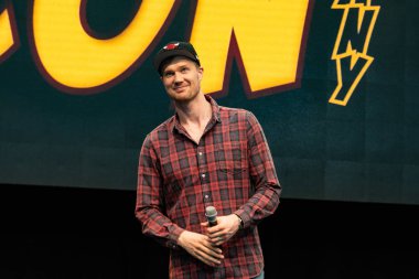 Stuttgart, Almanya - 30th Haziran 2018: Comic Con Almanya Stuttgart, bir iki gün fan kongre, Joonas Suotamo (Chewbacca, yıldız savaşları)