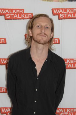 MANNHEIM, GERMANY - MAR 17th 2018: Austin Amelio (*1988, actor, Dwight in The Walking Dead) at Walker Stalker Germany, a two day convention for fans of The Walking Dead clipart