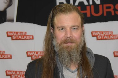 MANNHEIM, GERMANY - MAR 17th 2018: Ryan Hurst (*1976, actor, Sons of Anarchy, Remember the Titans, We Were Soldiers) at Walker Stalker Germany, a two day convention for fans of The Walking Dead clipart