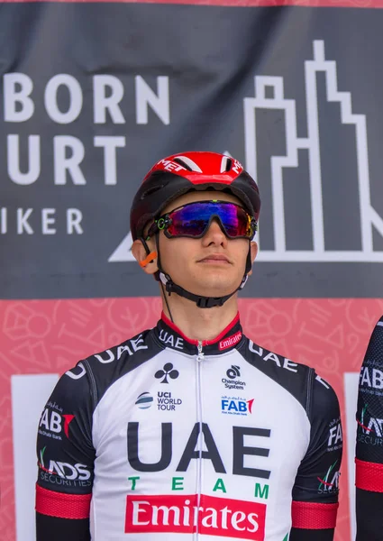 Eschborn Alemania Mayo 2018 Aleksandr Riabushenko Emiratos Árabes Unidos Carrera — Foto de Stock