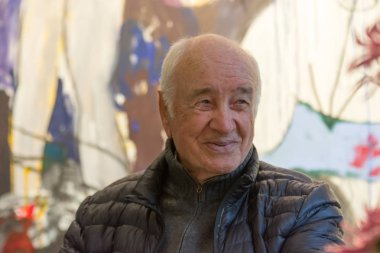 Bad Soden, Almanya. 27 Ekim, 2017. Armin Mueller-Stahl, Alman aktör, ressam ve Stadtgalerie Bad Soden onun sanat sergisi için basın toplantısında. Sergi 28 Ekim-26 Kasım 2017