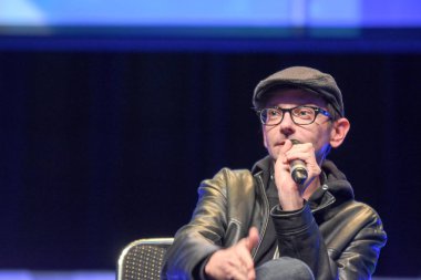 Bonn, Almanya. 20 Ekim 2017. DJ Qualls (* 1978), bize aktör, Con'da korku, Maritim Hotel Bonn 20-22nd Ekim 2017 arasında yer alan bir korku fan kongre bir panel sırasında yaptığı deneyimleri hakkında konuşmak.