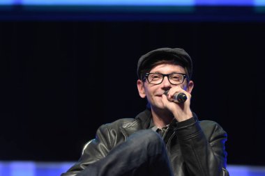 Bonn, Almanya. 20 Ekim 2017. DJ Qualls (* 1978), bize aktör, Con'da korku, Maritim Hotel Bonn 20-22nd Ekim 2017 arasında yer alan bir korku fan kongre bir panel sırasında yaptığı deneyimleri hakkında konuşmak.