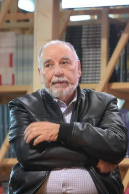Frankfurt, Almanya. 11 Ekim, 2017 Tahar Ben Jelloun, Fransız-moroccon yazar ve gazeteci, Prix Goncourt, panel Frankfurt Bookfair / Buchmesse Frankfurt 2017