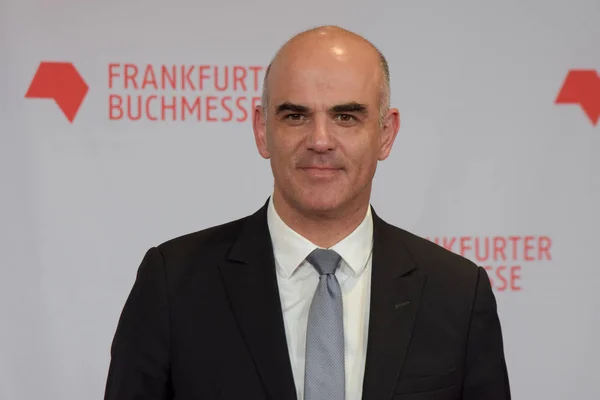 Frankfurt Alemania Octubre 2017 Alain Berset 1972 Político Suizo Miembro — Foto de Stock