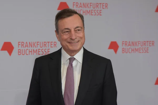 Frankfurt Alemania Octubre 2017 Mario Draghi 1947 Presidente Del Banco — Foto de Stock