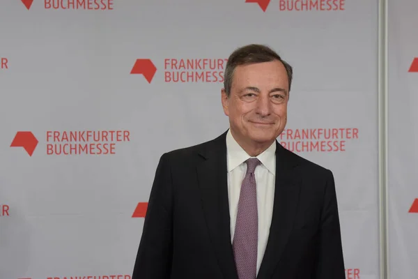 Frankfurt Alemania Octubre 2017 Mario Draghi 1947 Presidente Del Banco — Foto de Stock