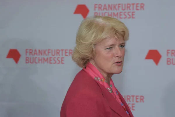 Frankfurt Alemania Octubre 2017 Monika Gruetters Comisionada Del Gobierno Federal — Foto de Stock