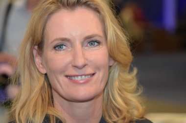 Frankfurt, Almanya. 11 Ekim, 2017. Maria Furtwaengler (* 1966), Alman oyuncu, Frankfurt Bookfair / Buchmesse Frankfurt 2017