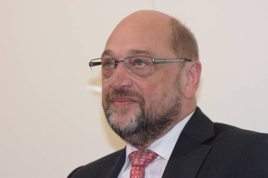 Frankfurt, Almanya. 12 Ekim, 2017. Martin Schulz (* 1955), Alman siyasetçi (Spd), Frankfurt Bookfair adlı / Buchmesse Frankfurt 2017
