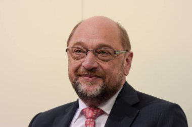 Frankfurt, Almanya. 12 Ekim, 2017. Martin Schulz (* 1955), Alman siyasetçi (Spd), Frankfurt Bookfair adlı / Buchmesse Frankfurt 2017